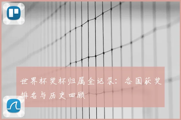 世界杯奖杯归属全记录：各国获奖排名与历史回顾