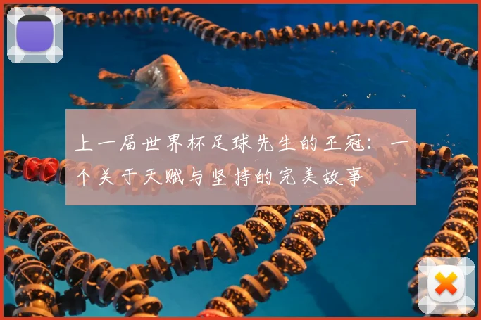 上一届世界杯足球先生的王冠：一个关于天赋与坚持的完美故事